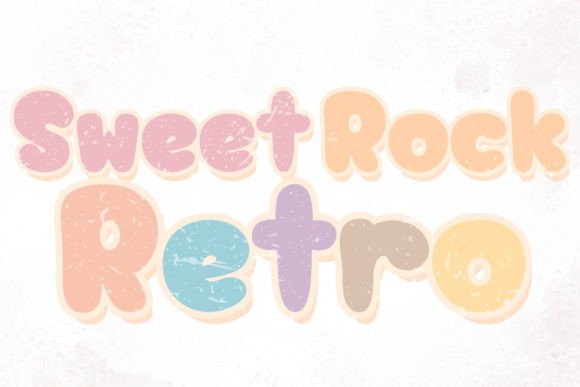 Bringing Nostalgia to Life with Sweet Rock Retro Typeface