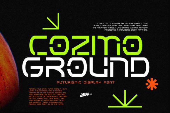 Cozmo Ground: A Futuristic Typeface for Modern Editorial Design