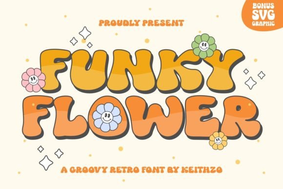 Funky Flower: The Joyful Display Typeface for Digital Branding