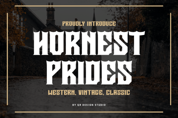 Hornest Prides: A Rugged Western Typeface for Authentic Brand Identity