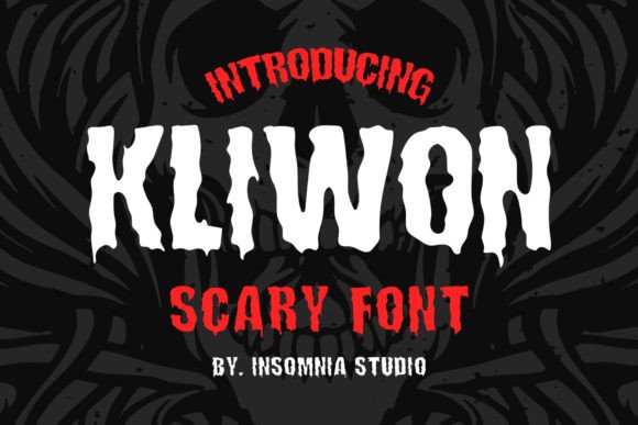 Kliwon Scary: A Premium Display Font for Dark Editorial Design