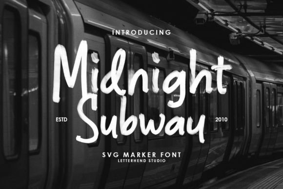 Midnight Subway: A Marker Typeface for Bold Brand Identity
