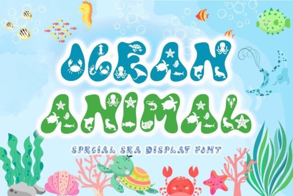 Ocean Animal: A Display Font for Editorial Calm and Visual Rhythm