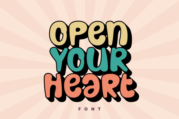 Open Your Heart: A Whimsical Display Typeface for Editorial Design