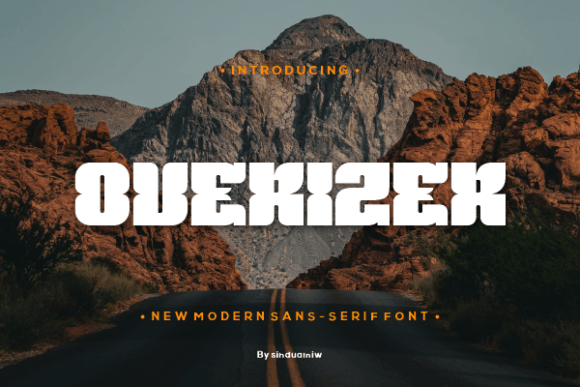 Overizer: The Modern Display Font for Handmade Creators