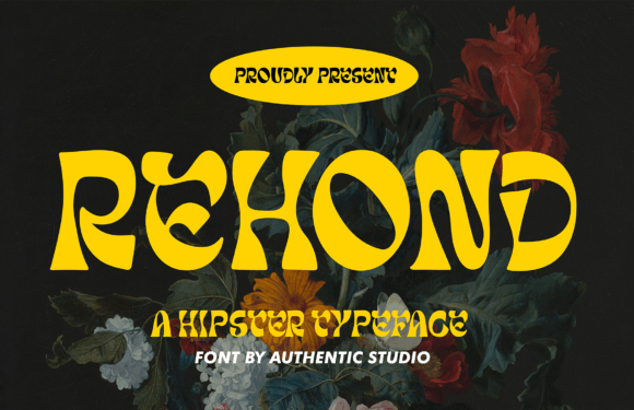 Rehond: The Psychedelic Display Font That Elevates Digital Branding