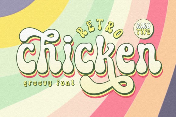 Retro Chicken: The Perfect Display Font for Vintage Craft Projects