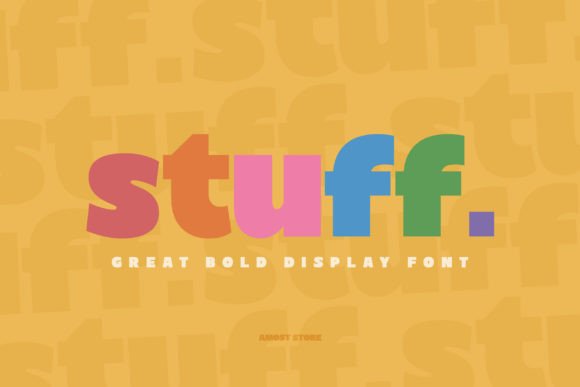 Stuff: The Vintage-Modern Display Font for Handmade Creators
