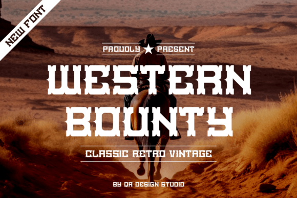 Western Bounty: A Rugged Display Font for Authentic Brand Identity