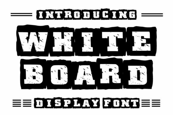 White Board: A Sporty Display Font for Youthful Brand Identity