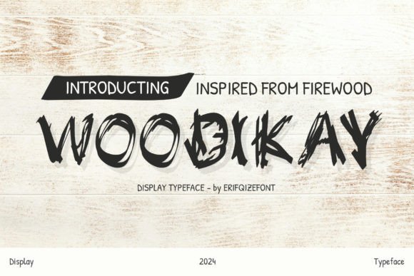 Woodikay: The Bold Display Font for Rustic Craft Brands